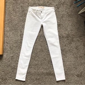 White Hollister Stretch Skinny Jeans Size 24/Size 0